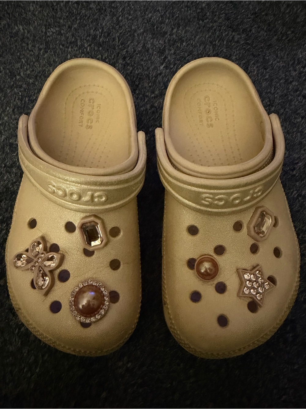 Crocs Classic Shimmer Clog with Charms